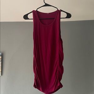 Sleeveless Burgundy Tank Top